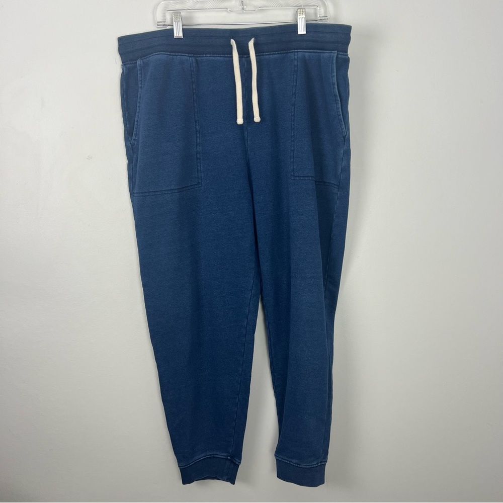 Lands' End Serious Sweats Navy Jogger Pants